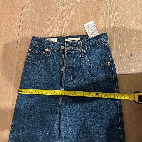 Levi’s Ribcage Straight Ankle Women's Jeans, Dark Blue, 23 size - Picture 8 of 9